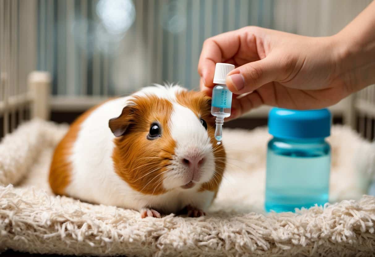 Picture of How to Treat Guinea Pig Eye Infection at Home - HamstersInfo.com